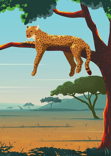 Luipaard in Serengeti Nationaal Park, Tanzania