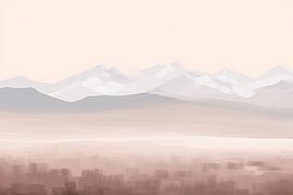 Beige Painting Whispering Serenity | Natural Serenity by Eye catching paintings