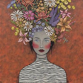 Flowers on my mind (no. 2022-17) by Kris Stuurop