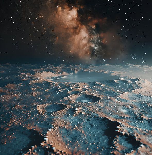 Melkweg uitzicht over de woestijn van fernlichtsicht