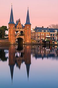 Das Wassertor in Sneek, Friesland, Niederlande