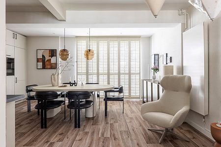 Geometric abstraction in earthy tones