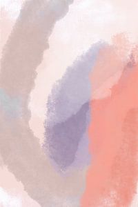 Abstract art in light pastel colors no. 2 by Dina Dankers