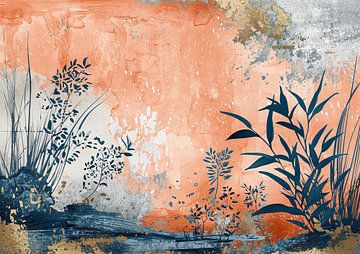Ethereal Blossoms van Abstract Schilderij