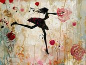 Dansende Vrouw | Whispered Waltz van Abstract Schilderij thumbnail