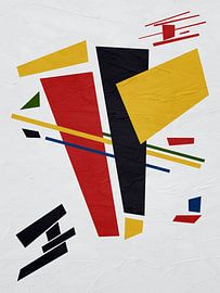 MODERNE BUNTE GEOMETRISCHE ABSTRAKTE KUNST von Online Arts