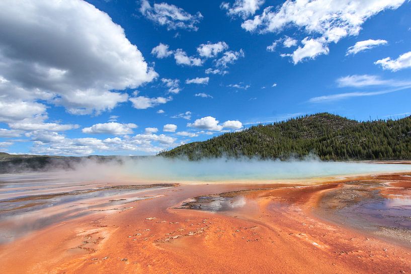 Grand Prismatic Spring in Yellowstone by Map of Joy