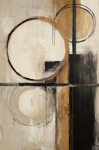 Abstract met cirkels en lijnen