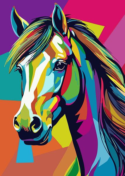 Poney Cheval Pop Art par MIROKKU