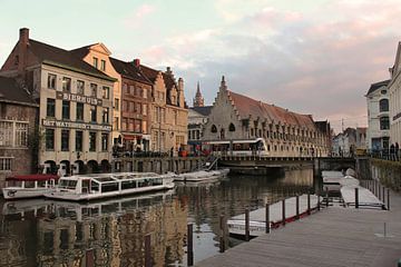 Historisch Gent Stad, Kraanlei Uitzicht, België van Imladris Images