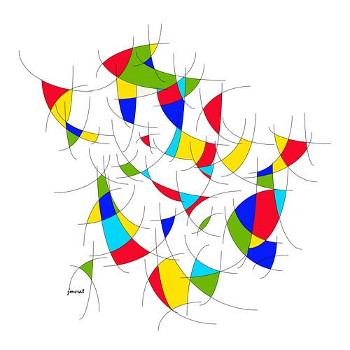 Abstracte kunst JM001op