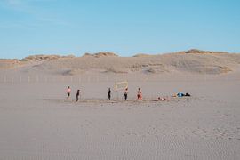 Beach volleyball with friends by Robin Cox