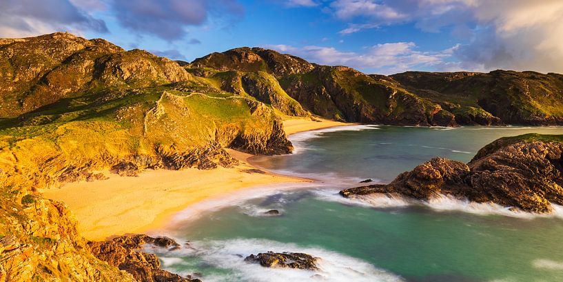 Droomstrand in Ierland (panoramaformaat) van Daniela Beyer