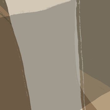 Abstrakte Kunst. Linien in Grau, Taupe, Braun und Weiß.