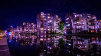 Het spiegelende water.