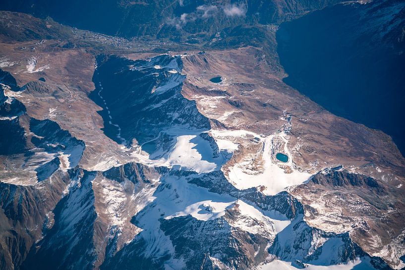 Skiing area in Tyrol from the air by Leo Schindzielorz