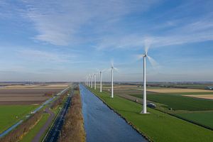 Moderne Windmühlen in den Niederlanden