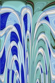 Blauwe en groene patronen van Diana Mets