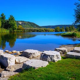 Rocks on the Almühl river in Kottingwörth by ManfredFotos