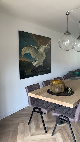 Customer photo: The endangered swan, Jan Asselijn, on canvas