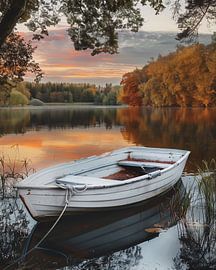 Sonnenuntergang und Fischerromantik