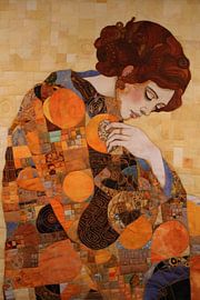 A Golden Embrace by Klimt by Peridot Alley