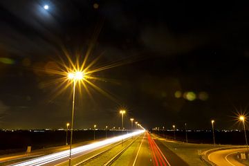 Light Trails van Robert Kersbergen