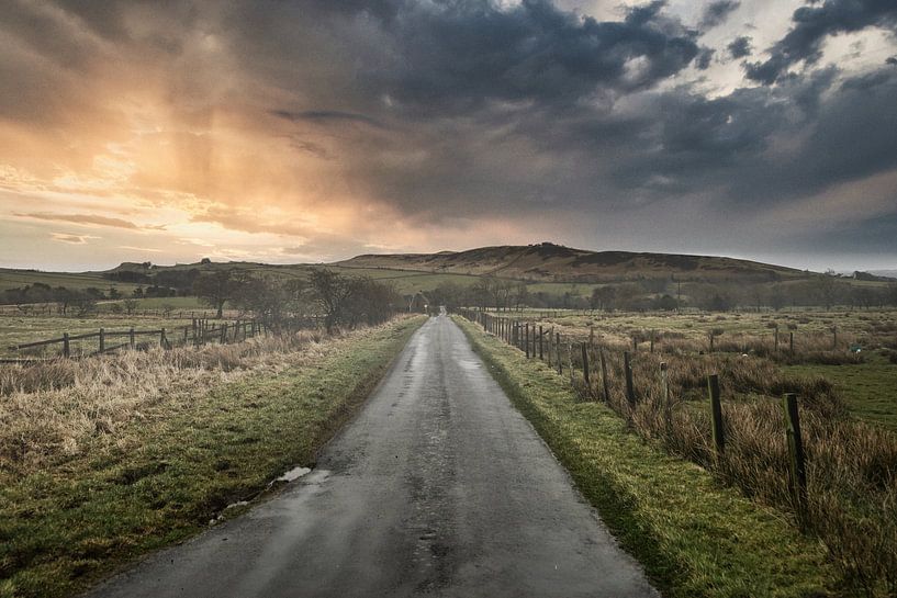 Britse zonsondergang. van Nick Schouwenaars