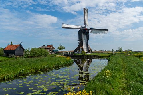 Windmill Westermolen near Goudriaan