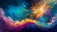 Colours Big Bang Digital Art Fantasy by Preet Lambon thumbnail