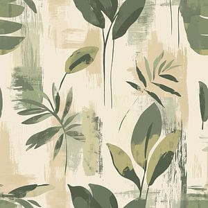 Boho jungle vibes print