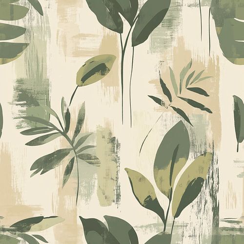 Boho jungle vibes print