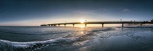 Strand mit alter Seebrücke von Scharbeutz von Scharbeutz