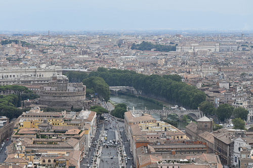 Rome vanaf Sint-Pieterbasiliek
