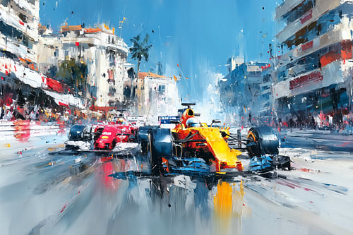 Autorace in Monaco van ARTemberaubend
