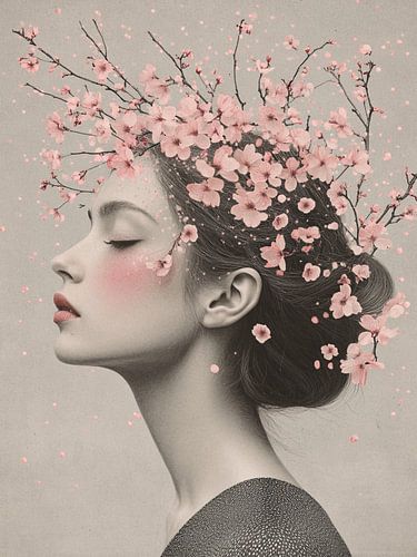 Modernes abstraktes Porträt