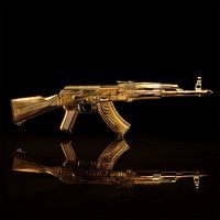 Gouden ak 47 Kalashnikov