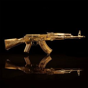Kalachnikov ak 47 en or