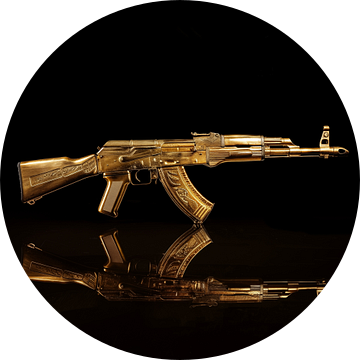 Gouden ak 47 Kalashnikov