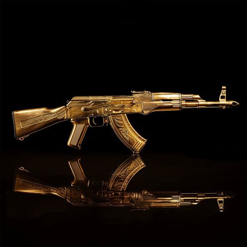 Gouden ak 47 Kalashnikov
