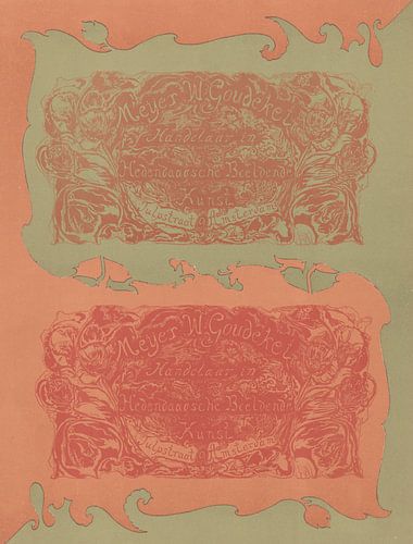 Advertentie van kunsthandelaar Meijer W. Goudeket, Theo Colenbrander