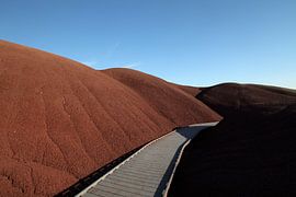 Painted Hills in the John Day Fossil Beds National Monument at Mitchell City, Wheeler County, Northe by Frank Fichtmüller