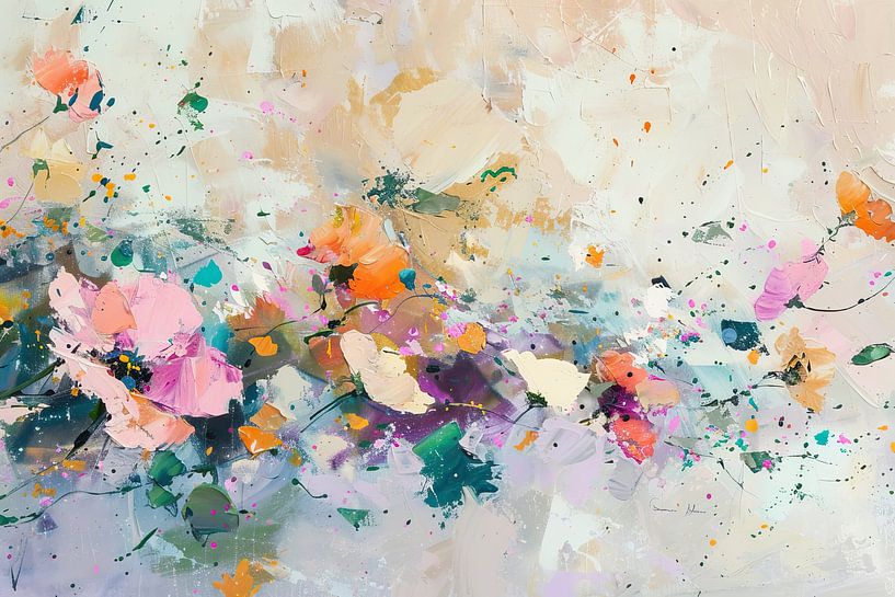 Blumenfeld Impressionismus von Wunderbare Kunst