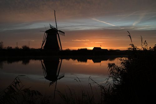 Windmills at sunrise