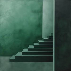 Donkergroene Trap: Minimalistische Schoonheid