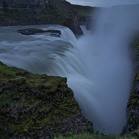Gullfoss waterval, IJsland van Pep Dekker