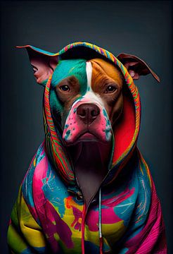 Dressed to Bark: A Comical and Stylish Dog by Maarten Knops