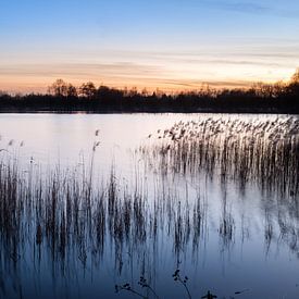 Zonsondergang aan De Wijers van Johan Vanbockryck