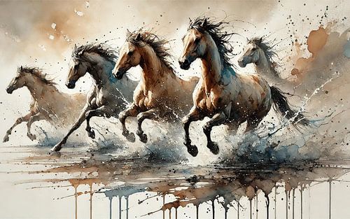 Wild Horses Rush by Chromatic Fusion Studio
