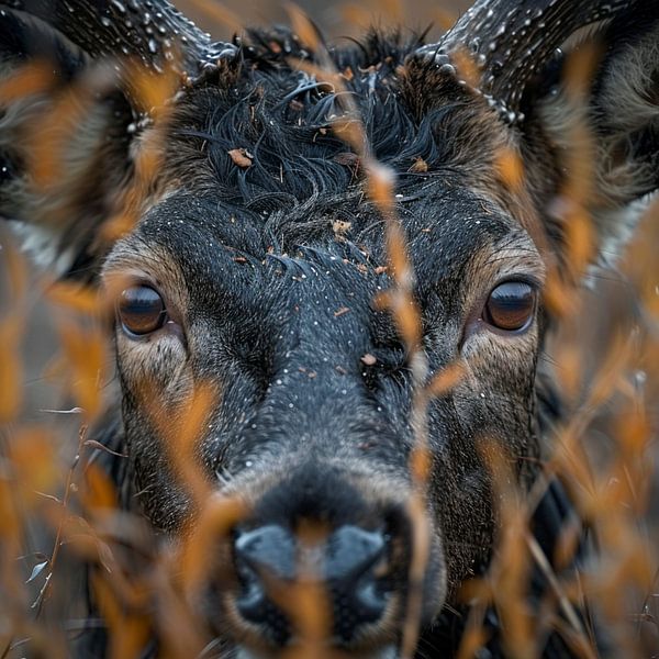 Deer in Headlights van Art-House